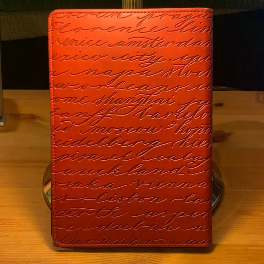 Red Electronic Case 8”x5” EUC